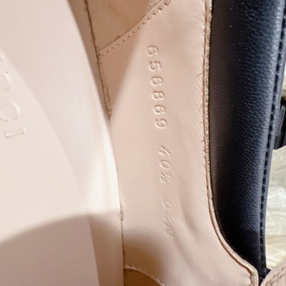 GUCCI Horsebit Creeper Loafers Platform Black Sylke Leather Wms EU 40.5 US 10.5 - Picture 15 of 15